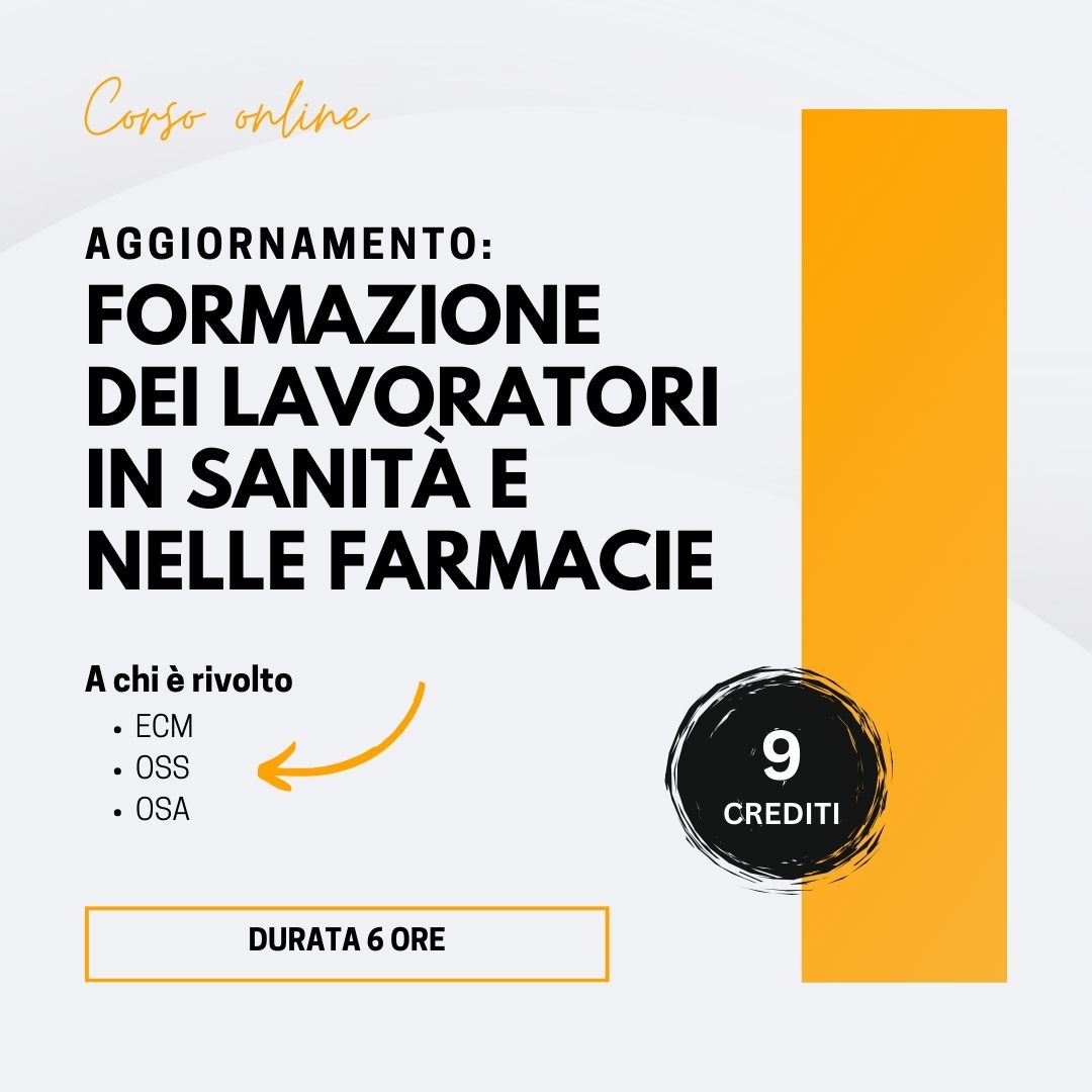 AGGIORNAMENTO_ FORMAZIONE DEI LAVORATORI IN SANITA' E NELLE FARMACIE